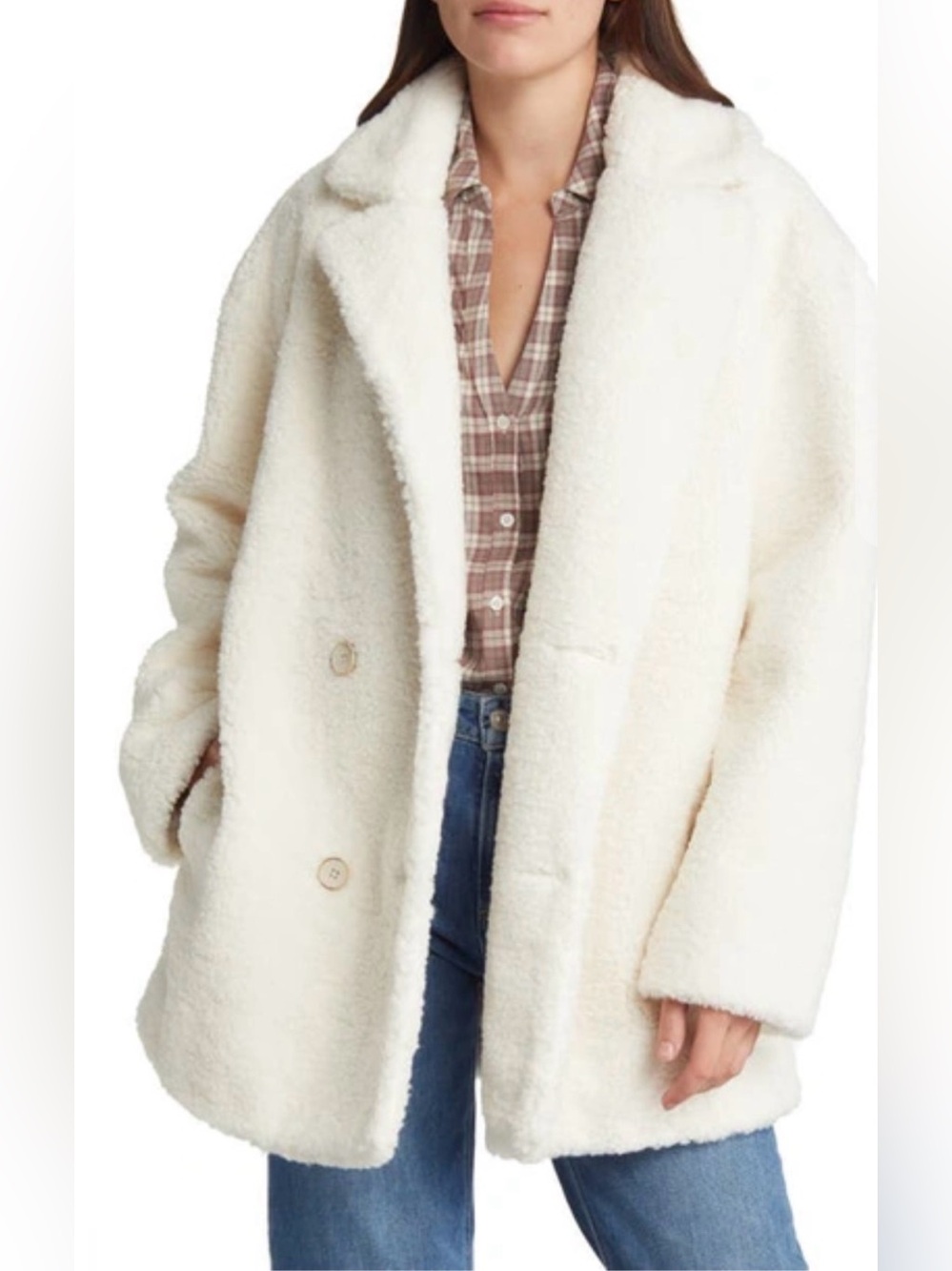 PAIGE Meren Faux Shearling Coat